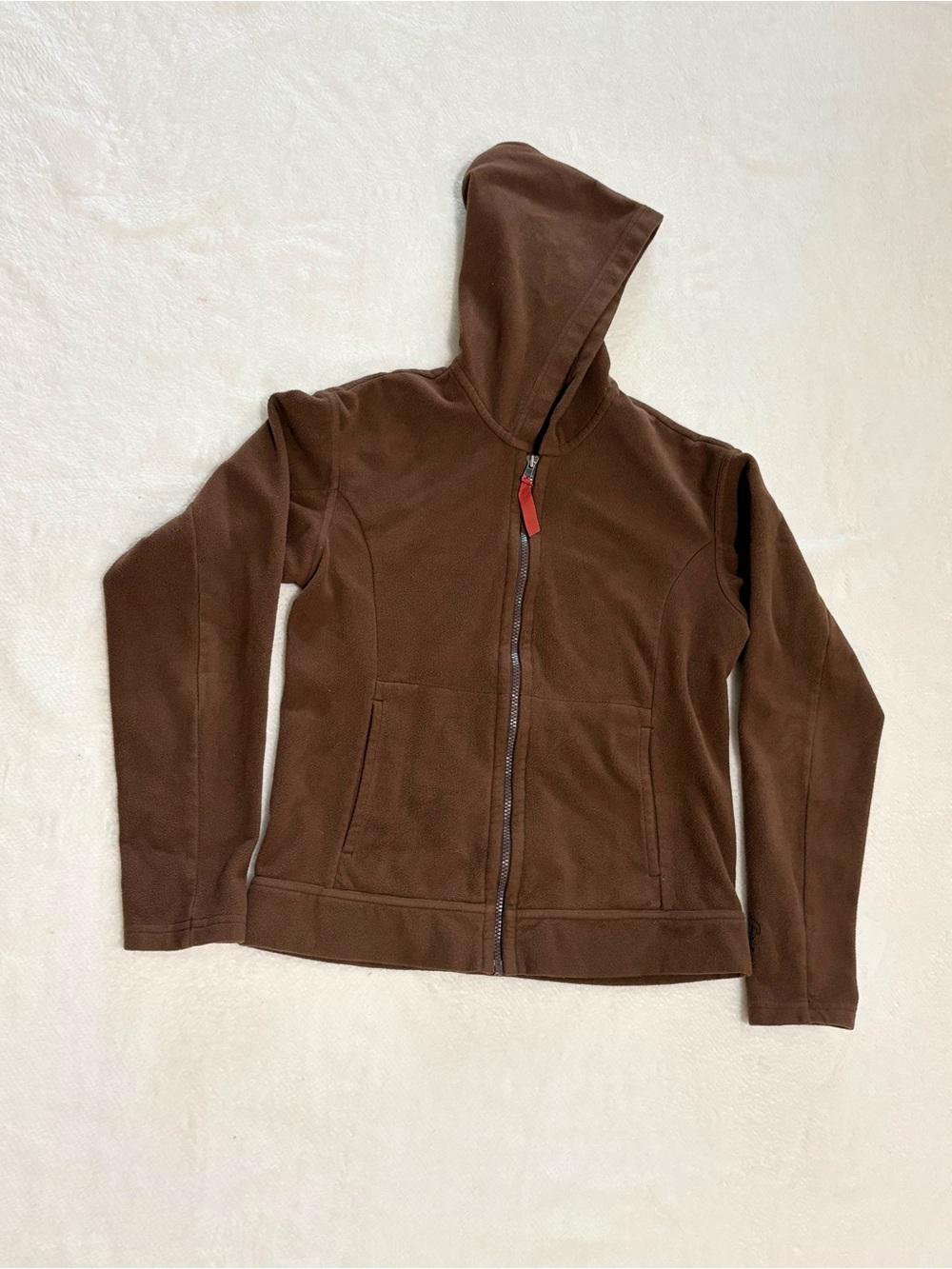 Patagonia Brown Hooded Teddy Jacket - Women's Zip Fleece